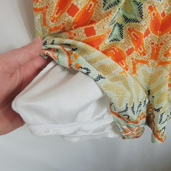 BEBE V-CUT MULTI-COLOR ROMPER SZ. 2 - Picture 15 of 16